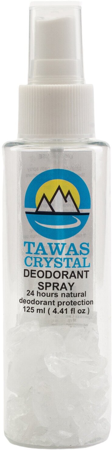 Tawas Crystal Натуральный дезодорант-спрей без запаха 125 мл / 60 гр (калиевые квасцы)