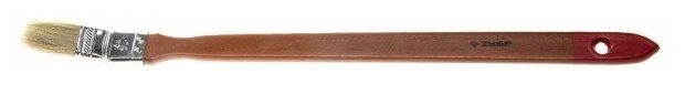 ЗУБР универсал 25 мм, 1″ светлая натуральная щетина, деревянная ручка, Радиаторная кисть, мастер (01041-025) - фотография № 5