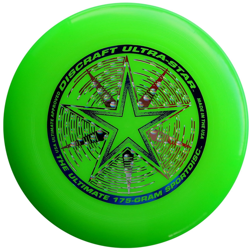 Диск Фрисби Discraft Ultra-Star зеленый (175 гр.)