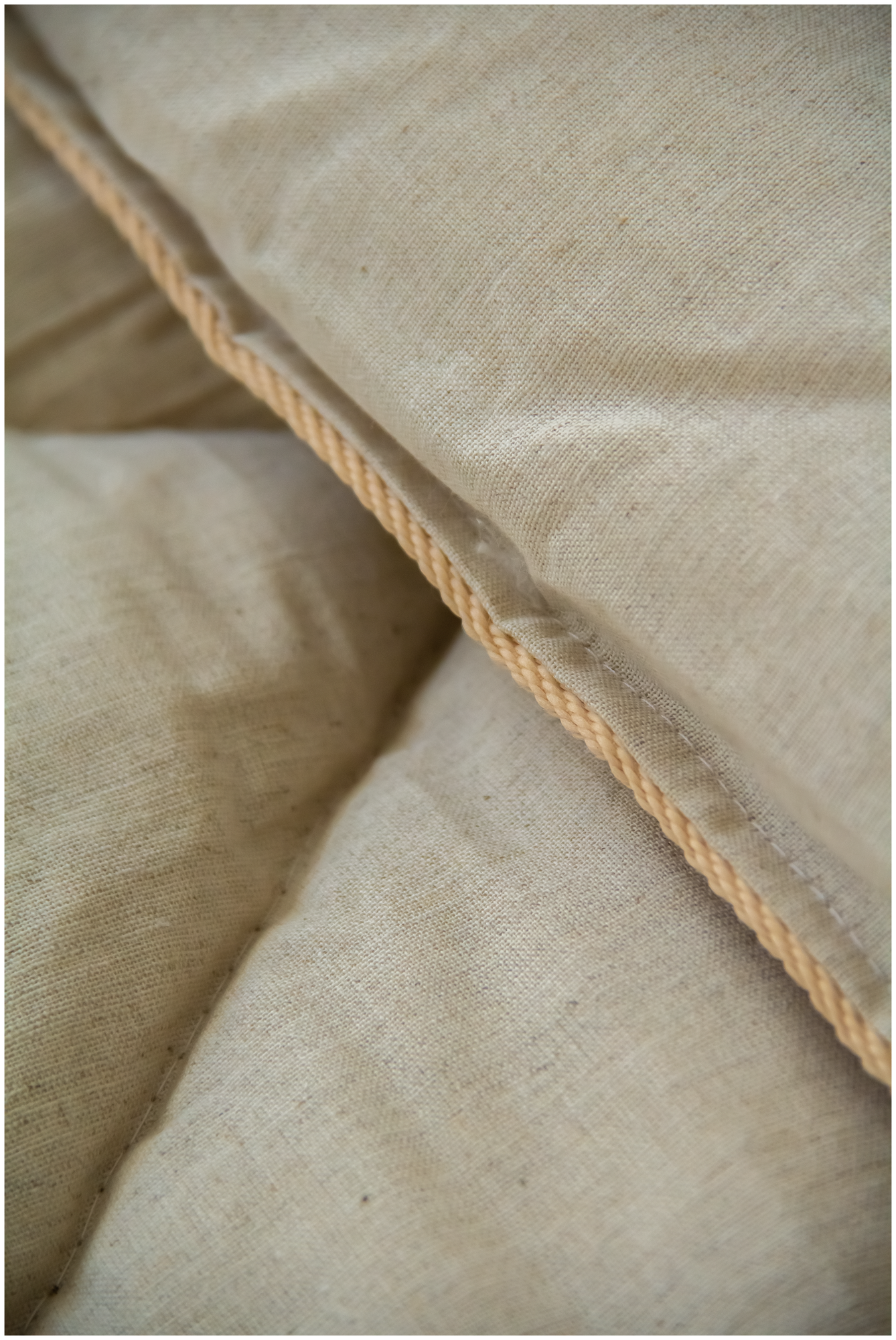 Одеяло ватное в льняном чехле 200х220 см - фотография № 6