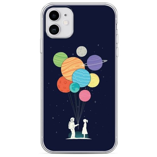 фото Силиконовый чехол "шарики-планеты" на apple iphone 11 / айфон 11 case place
