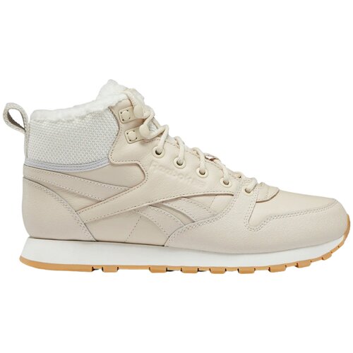 Кроссовки Reebok Classic Leather, демисезон/зима, размер 7 US, бежевый