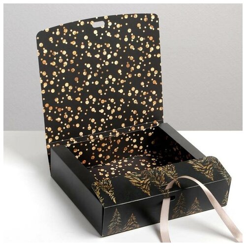 Коробка складная двухсторонняя Новый год 20 18 5 см 357₽