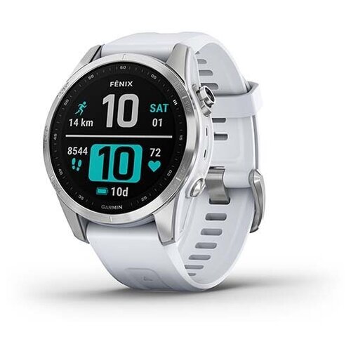 Смарт-часы Garmin fenix 7S Stainless Steel w/Whitestone, Smart Watch (010-02539-03)