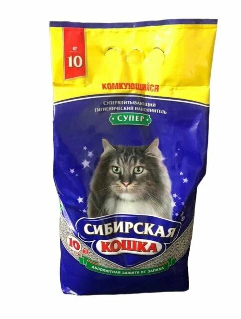 1531/23485 Сибирская Кошка Наполнитель Супер 10л комкующийся