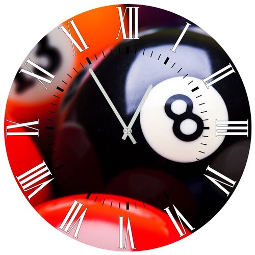 фото Svs настенные часы svs 3501621 бильярдный шар