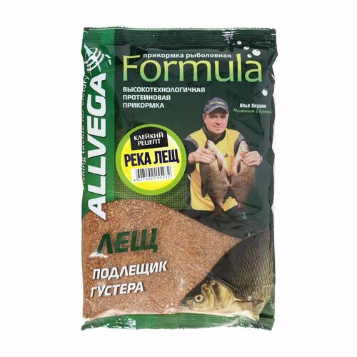 Прикормка ALLVEGA Formula River Bream 0,9кг (река ЛЕЩ), 2 штуки