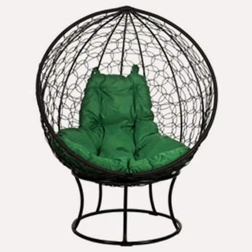 Изображение товара Кресло Bigarden из ротанга Orbis Зеленая подушка