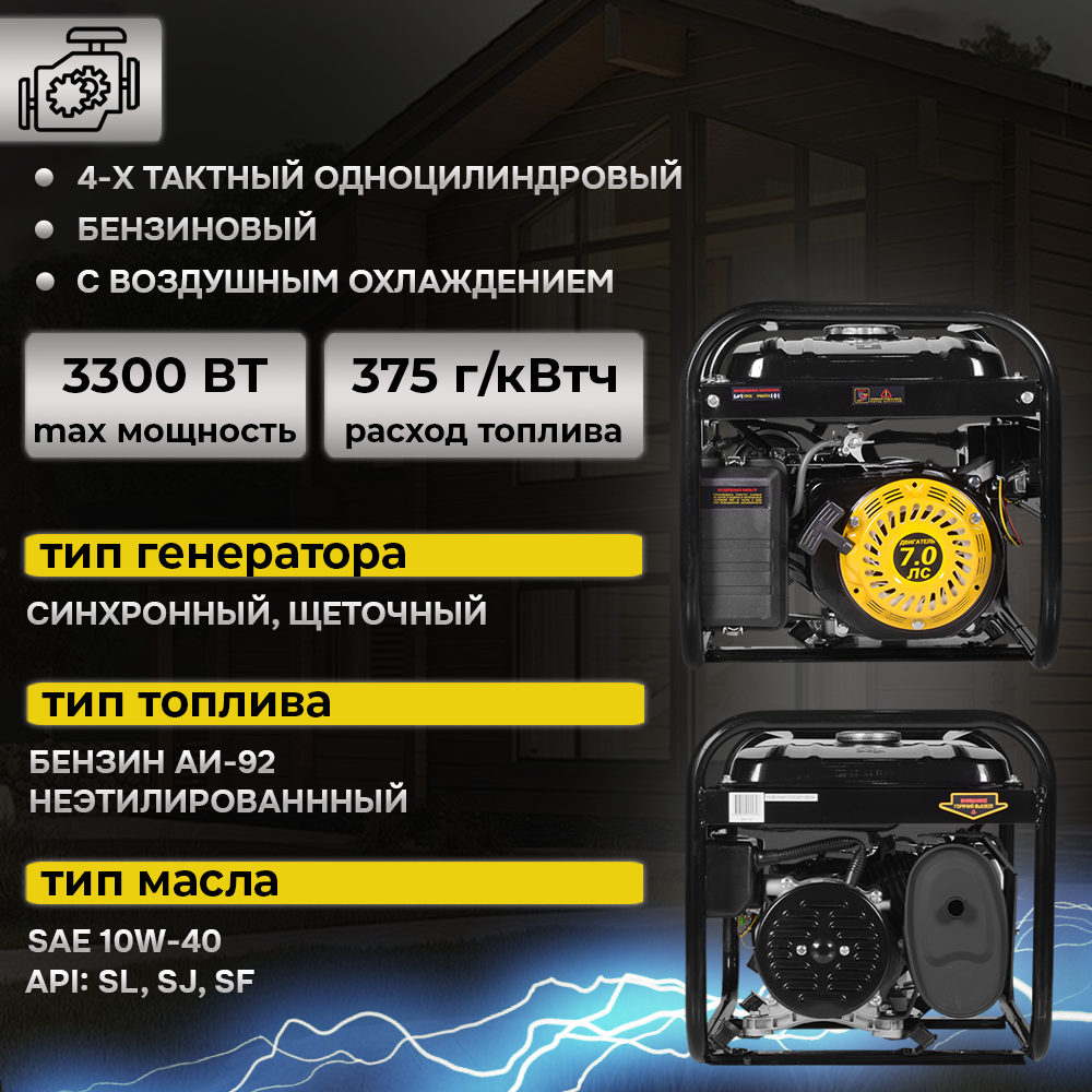 *Market! Электрогенератор DY S401L Huter - фотография № 10