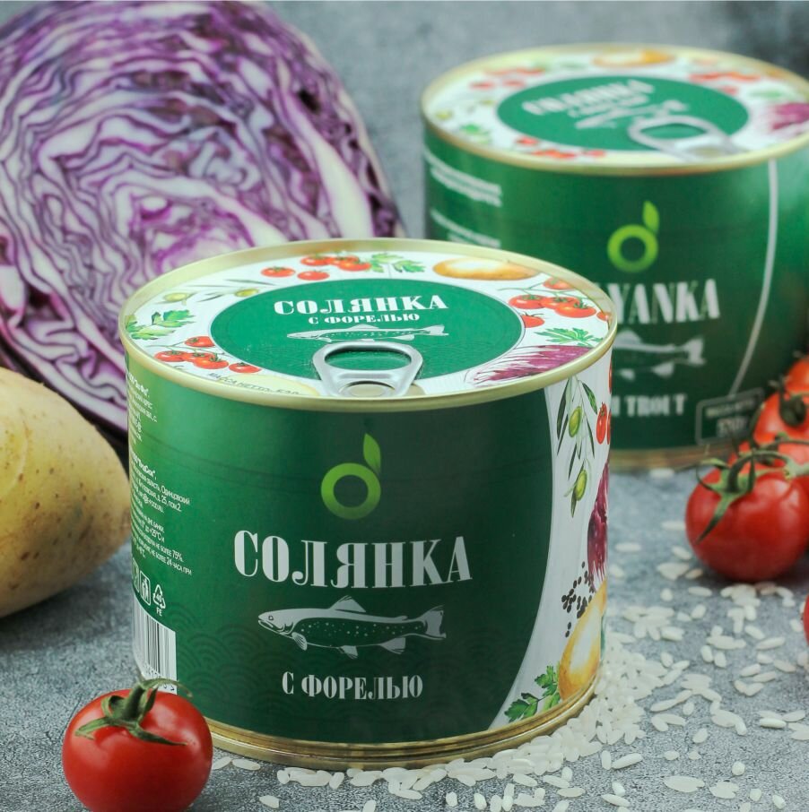 Солянка с форелью, 530г, ECOFOOD (Армения)