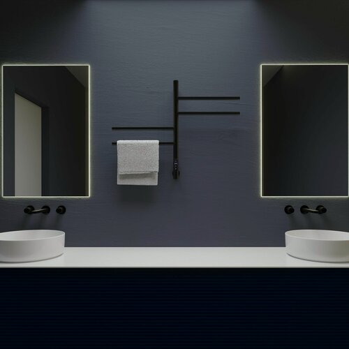 Изображение товара Полотенцесушитель электрический Vincea VTD-1S1CBE 4360, черный, таймер