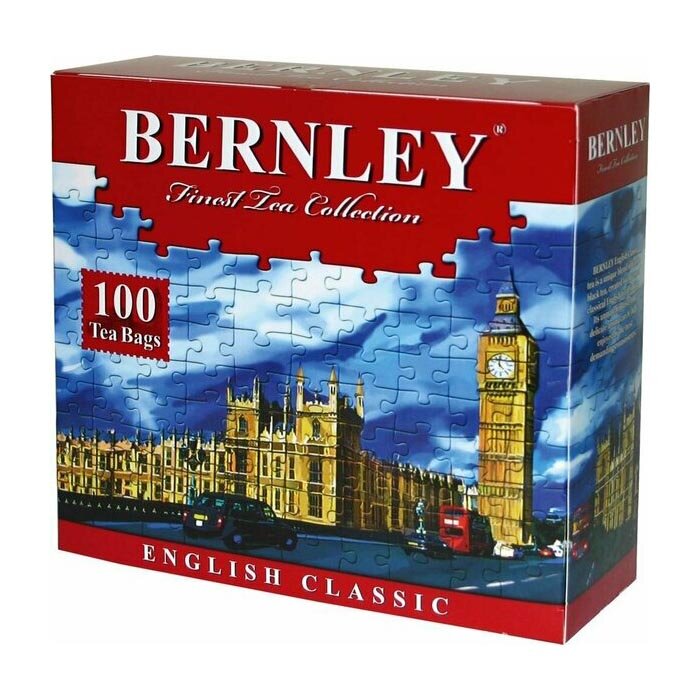 Чай черный Bernley English classic в пакетиках, 100 шт.