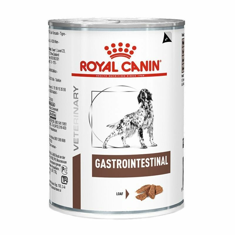 фото Консервы Royal Canin Gastrointestinal для собак с заболеваниями желудочно-кишечного тракта (6шт)