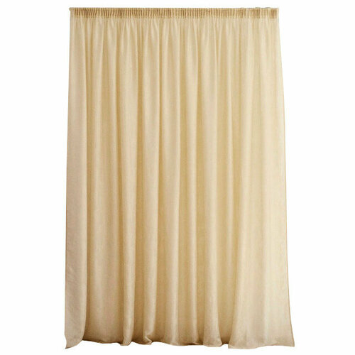 Штора портьерная на шт ленте for to una fonte сатен 200х280см персиковая арт184_28 7008₽