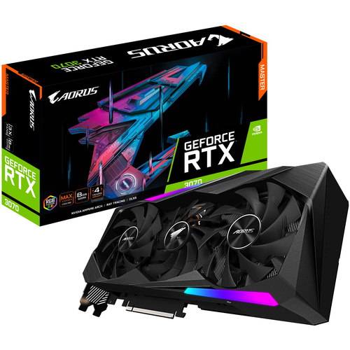 Видеокарта GIGABYTE AORUS GeForce RTX 3070 MASTER 8G 6400000₽