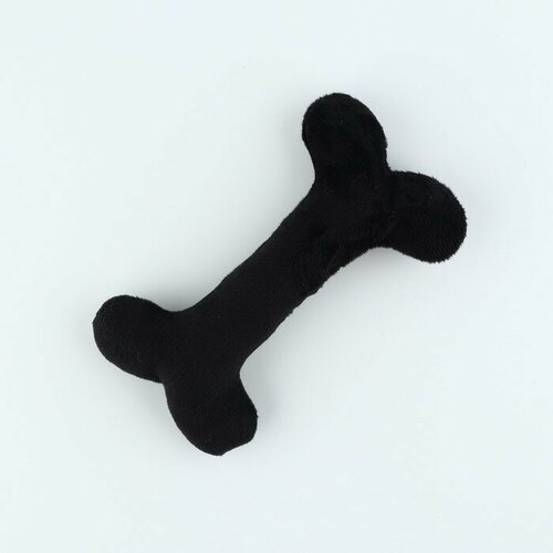 Игрушка для собак с пищалкой «Кость», черная игрушки для собак кость грызунок кусалка для собак зубочистки антистресс