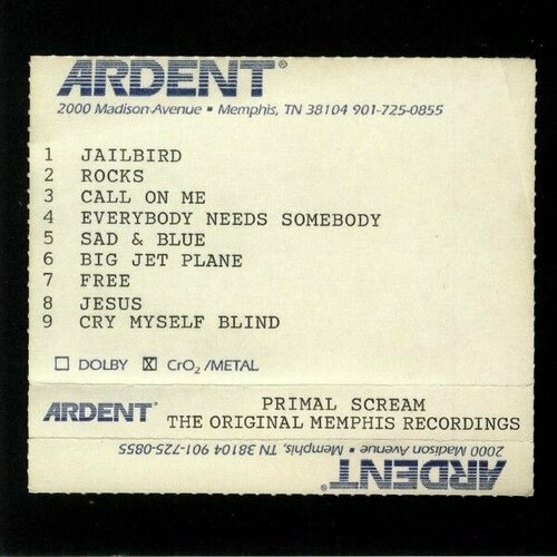 AudioCD Primal Scream. Give Out But Don't Give Up (The Original Memphis Recordings) (2CD)