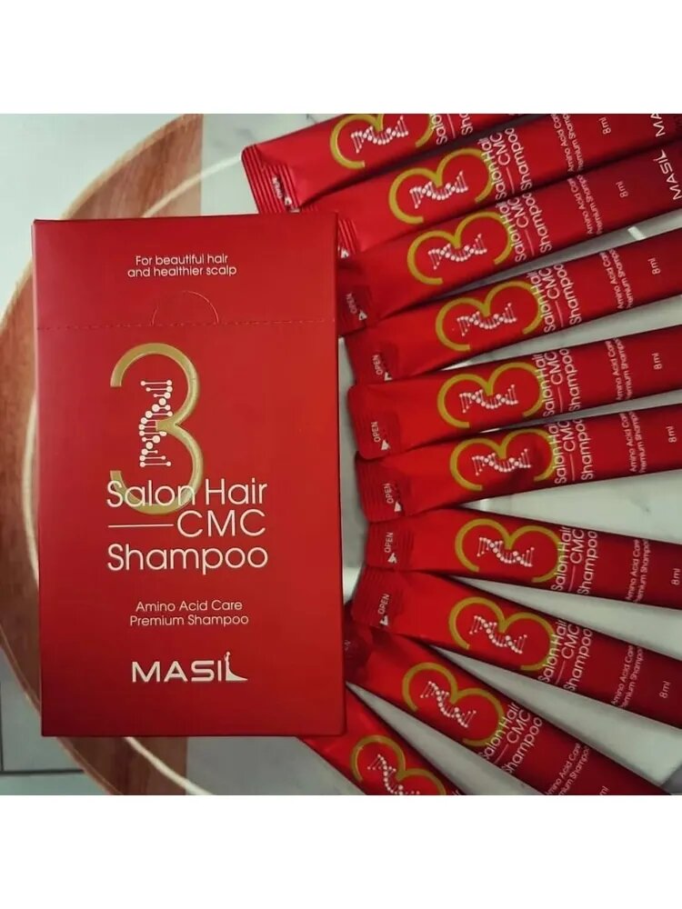 Шампунь для волос Masil "3 Salon Hair CMC Shampoo" с аминокислотами 3 шт