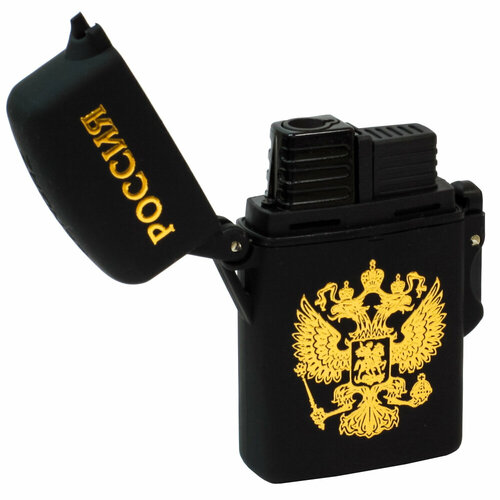 Зажигалка ZENGAZ патриот RUSSIA Золотой орёл съемный водонепроницаемый корпус 1 шт 533₽
