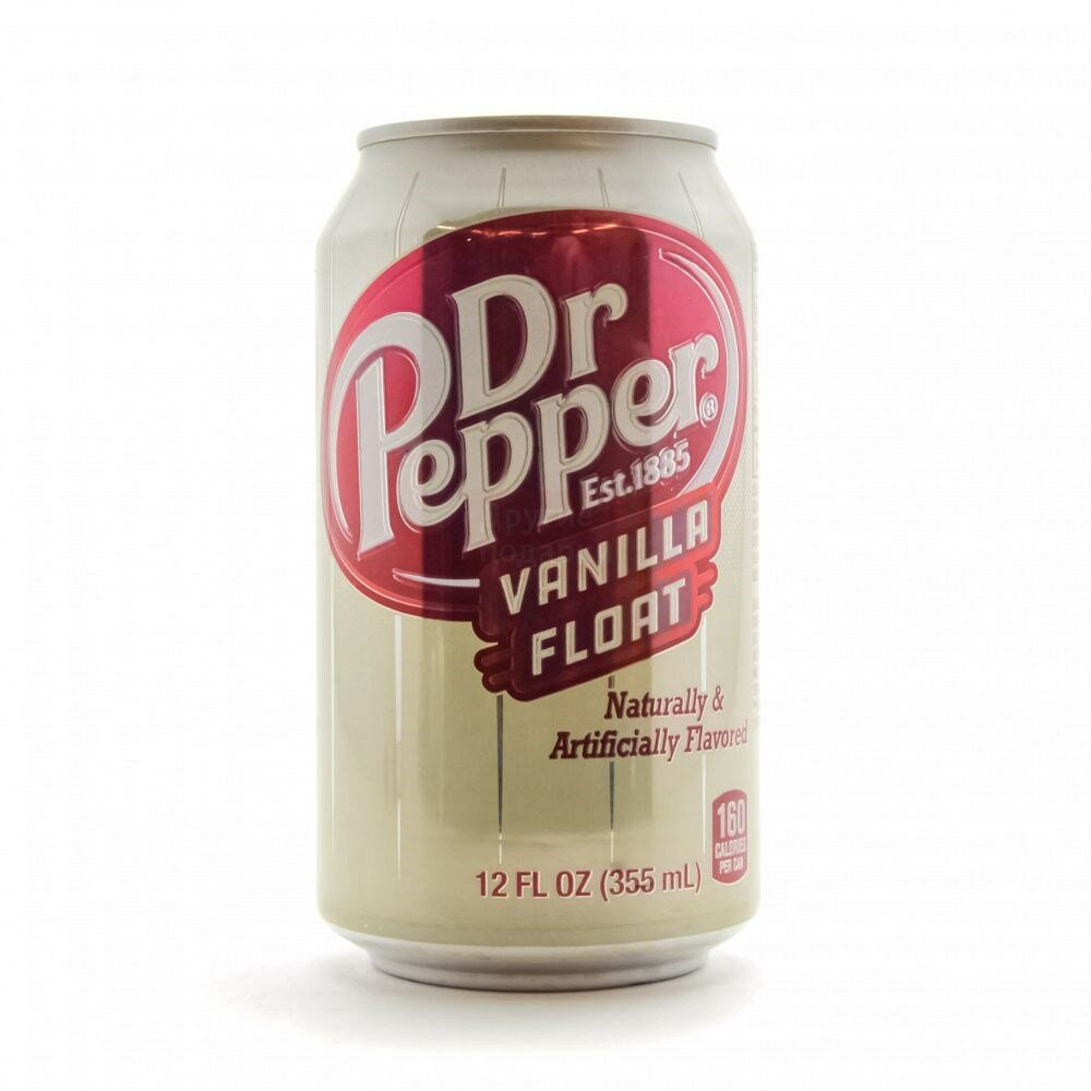 Dr.Pepper Vanilla Float напиток газированный 355 мл США ж/б