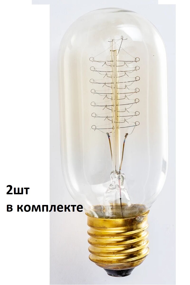 Лампа накаливания 2шт E27 40W золотистая Uniel