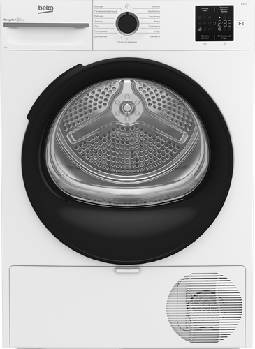 Сушильная машина Beko BM3T37220, 7 кг, белый/черный — купить в интернет ...