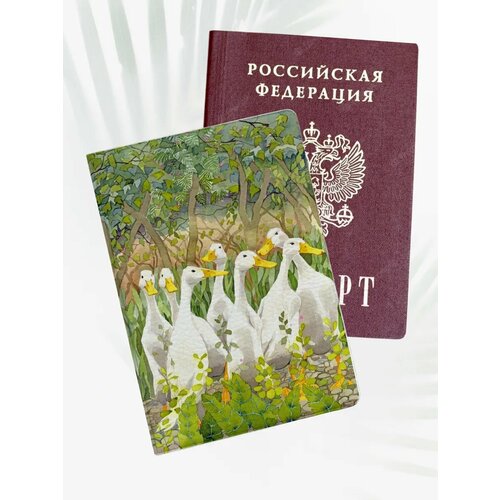 фото Обложка для паспорта poster maniac, белый