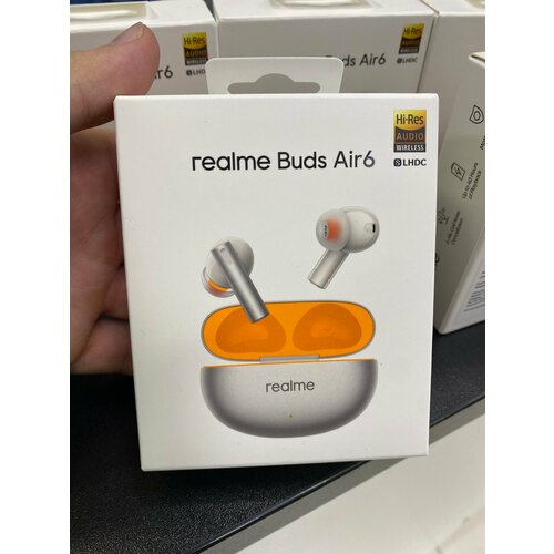 Беспроводные наушники TWS Realme Buds Air 6 серебристые 4290₽