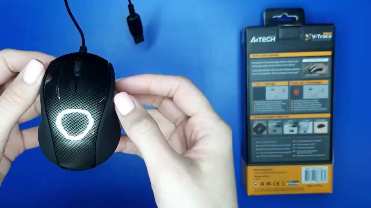 Мышь A4Tech OP-330S, бесшумная, проводная USB, 1200 dpi, черный — фото 1