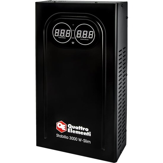 Стабилизатор Quattro Elementi напряжения настенный Stabilia 3000 W-Slim (3000 ВА 140-270 В) (917-803)