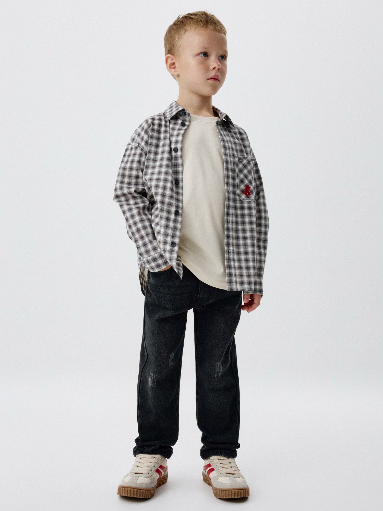 Джинсы Sela размер 110 темно-серый деним