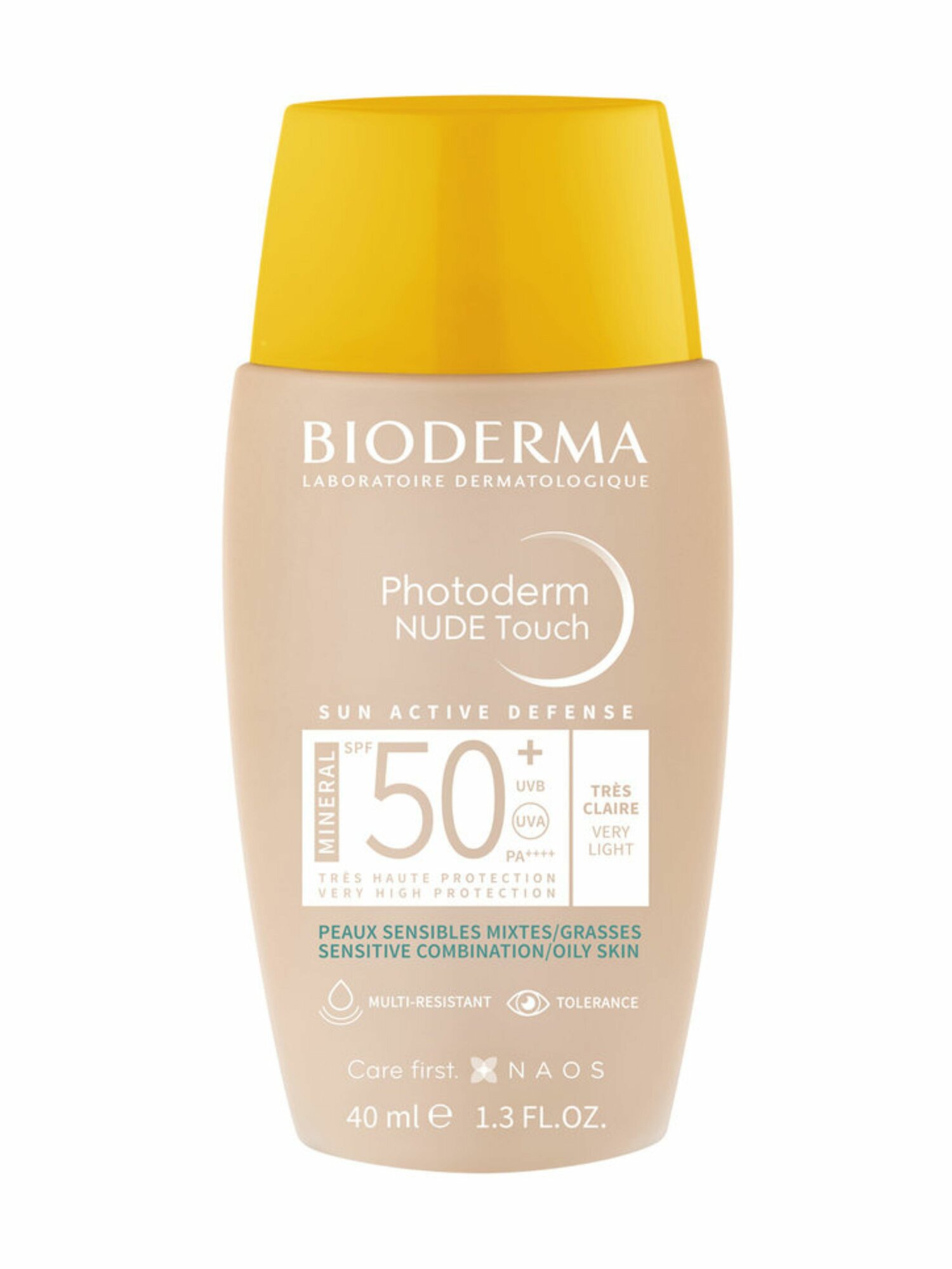 BIODERMA Солнцезащитный тонирующий флюид для лица Photoderm Nude Touch (Very Light)