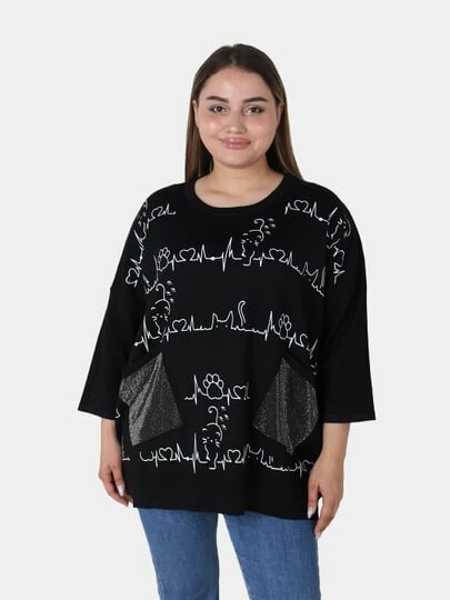 Свитер , размер OneSize, черная