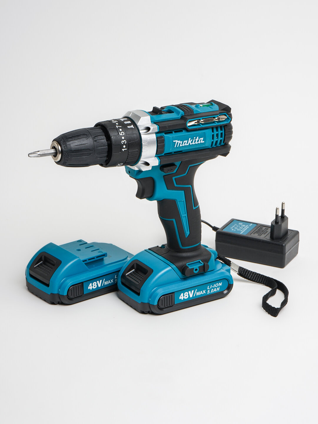 Ударный шуруповерт с набором 24 предмета, быстрозажимной патрон, 18В, кейс — фото 1