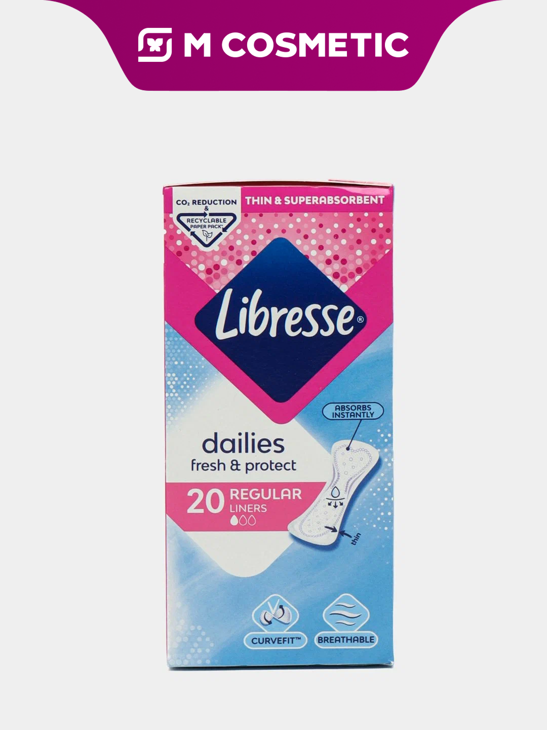 ESSITY LIBRESSE Ежедневки Normal 20шт, тонкие и мягкие, обеспечивают свежесть и комфорт каждый день