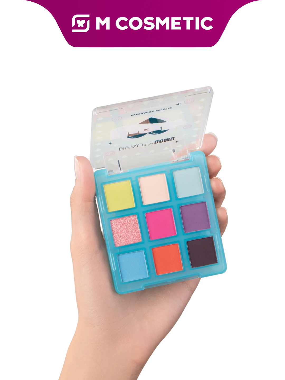 Палетка теней BEAUTY BOMB Harley т01, неоновые и готические оттенки