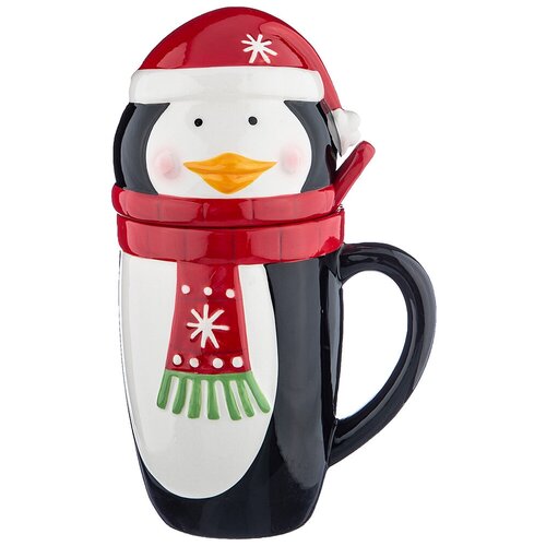 фото Кружка новогодняя с ложкой lefard 13.5*11.5*24.5 см 850 мл (782-165)