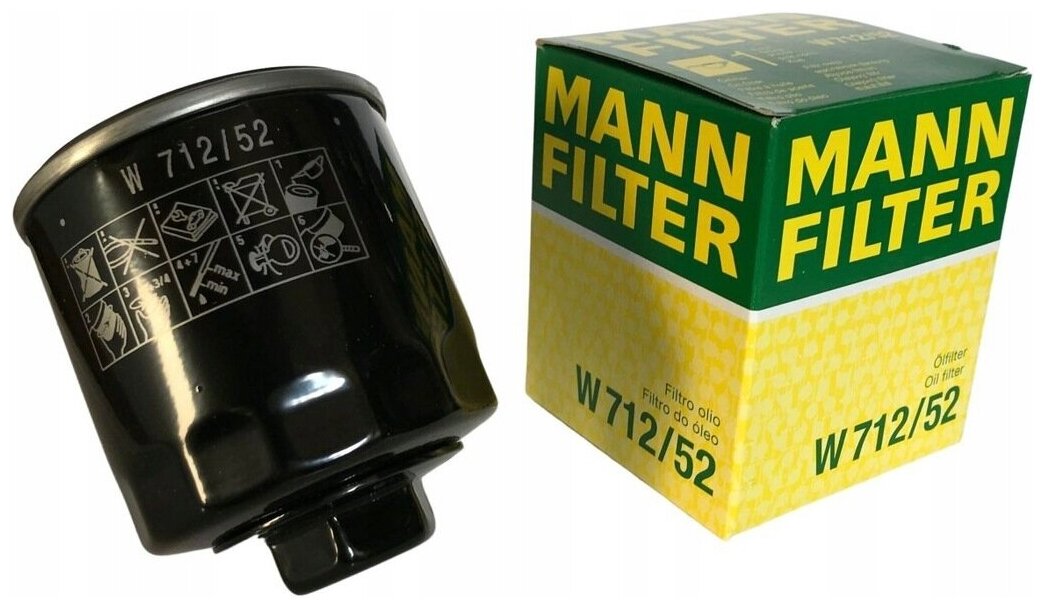 Фильтр масляный MANN-FILTER W 712/52 (W71252)