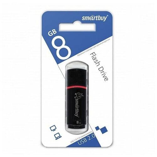 USB-флешка SmartBuy Crown 8GB USB2.0 Black