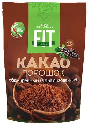 Какао обезжиренный Fit Feel, 150гр. — купить в интернет-магазине по низкой  цене на Яндекс Маркете