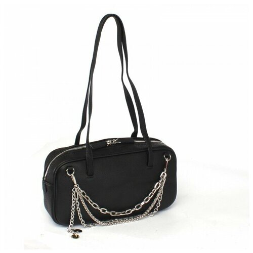 фото Сумка женская натуральная кожа aws-7096, 1отдел, черный 239122 аделия