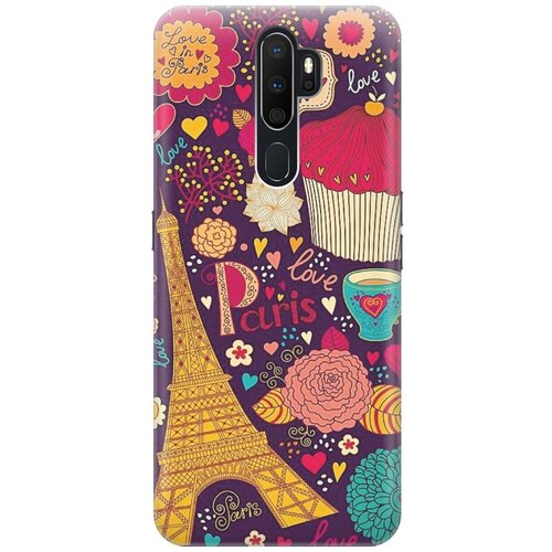 фото Re:pa накладка transparent для oppo a5 2020 с принтом "love in paris"