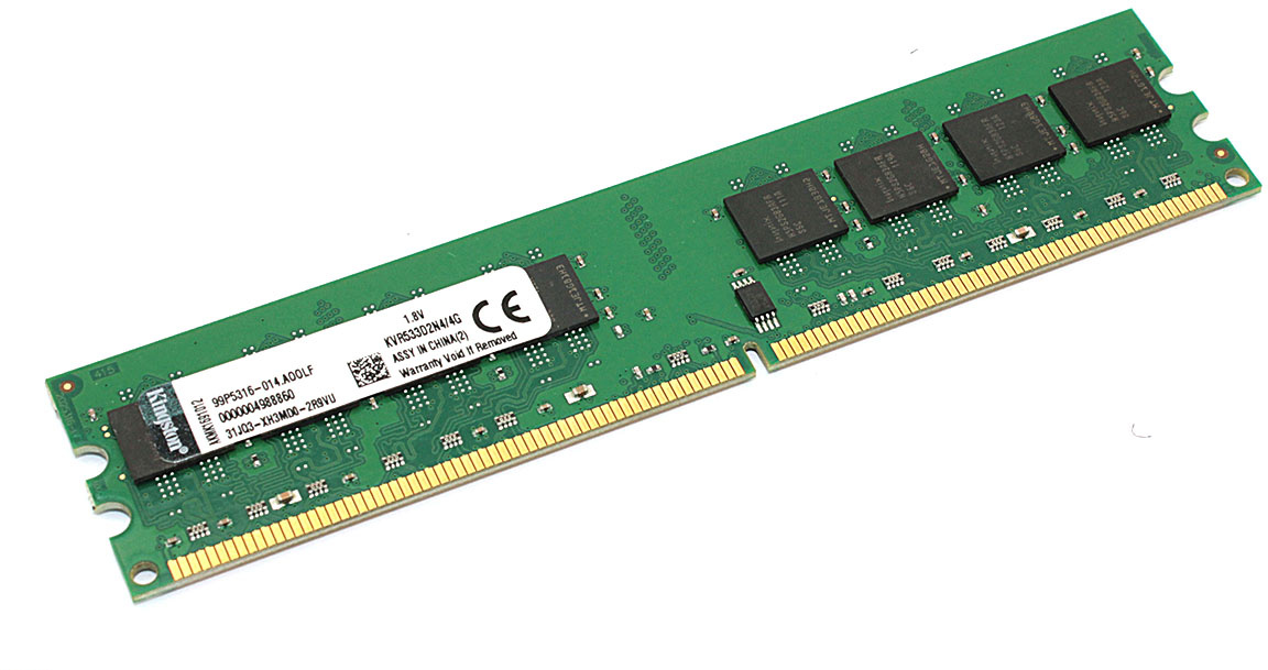 Модуль памяти Kingston DIMM DDR2, 4ГБ, 533МГц, PC2-4200