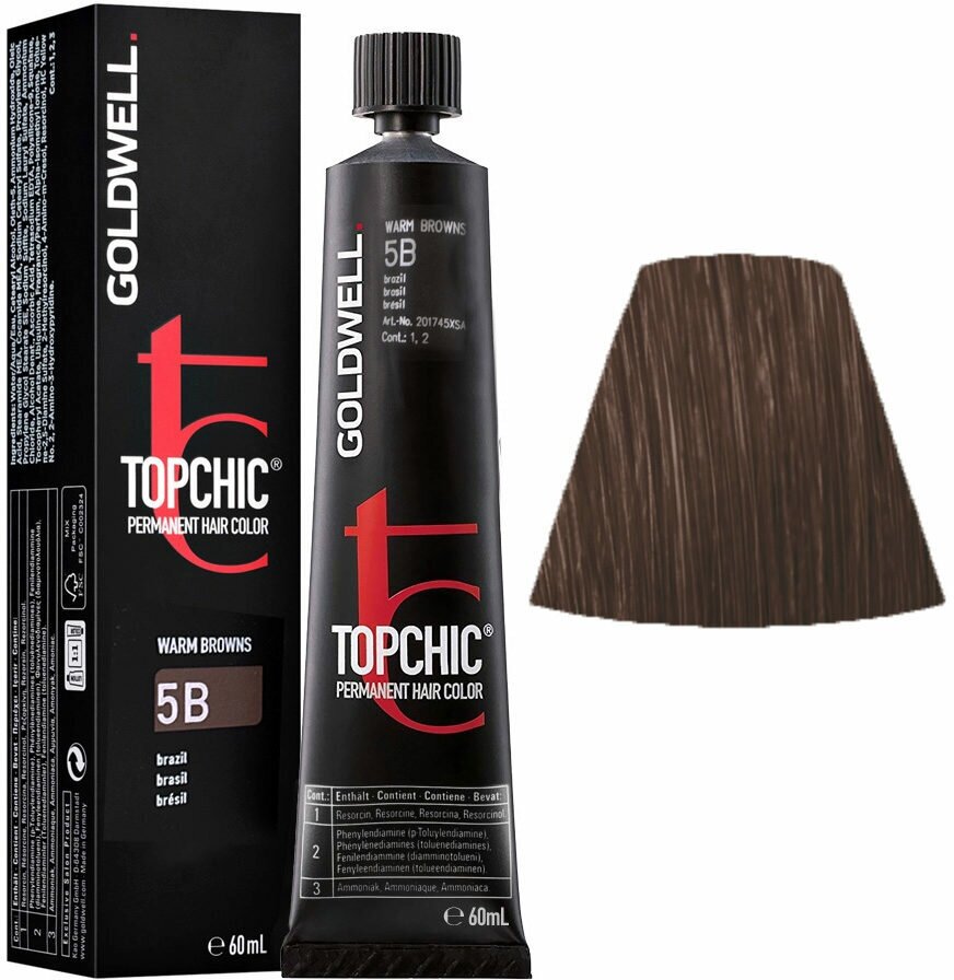 Goldwell Topchic - Краска для волос 5B бразилия 60 мл.