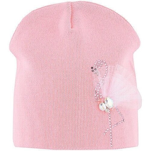 Шапка для девочки Розовый фламинго, цвет розовый, размер 48-50