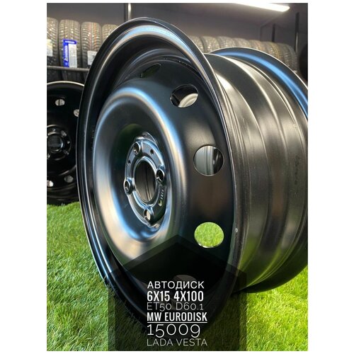 Автодиск 6x15 4x100 ET50 D60.1 MW Eurodisk 15009 Lada Vesta черный