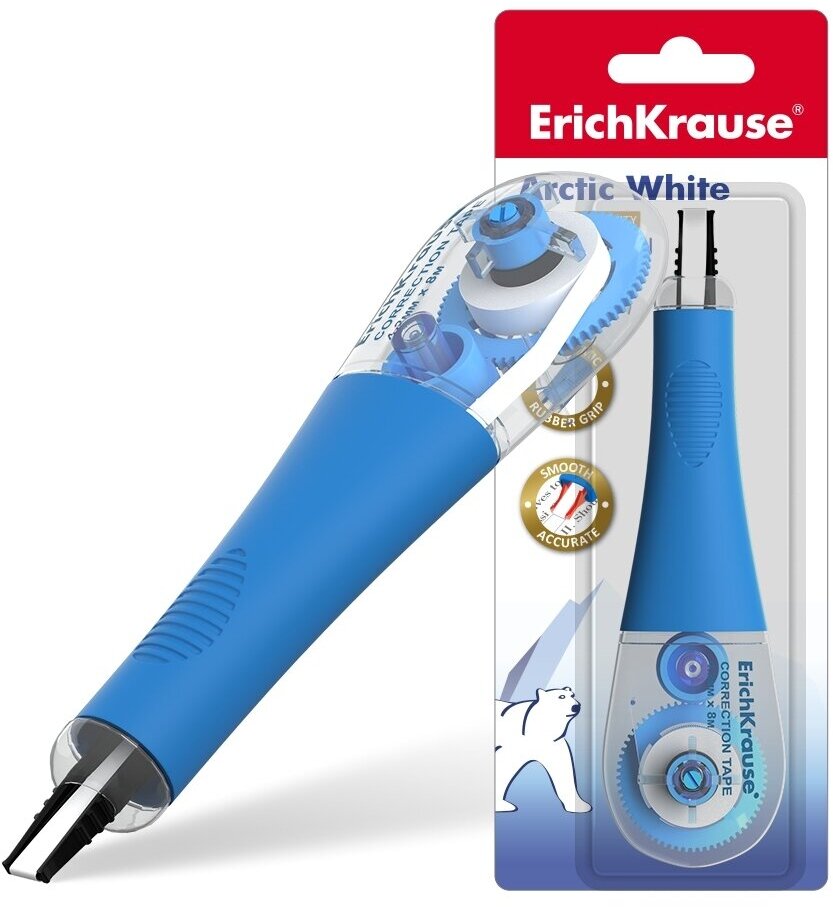 Корректирующая лента ErichKrause Arctic white, 4.2мм х 8м (в блистере по 1 шт.)