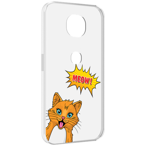 Чехол MyPads кот-мяу детский для Motorola Moto G5S (XT1799-2) задняя-панель-накладка-бампер