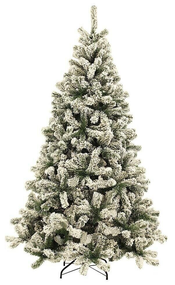 Искусственная елка 150см ROYAL CHRISTMAS Flock Promo, PVC (ПВХ)/флок, мягкая хвоя [164150] - фото №1