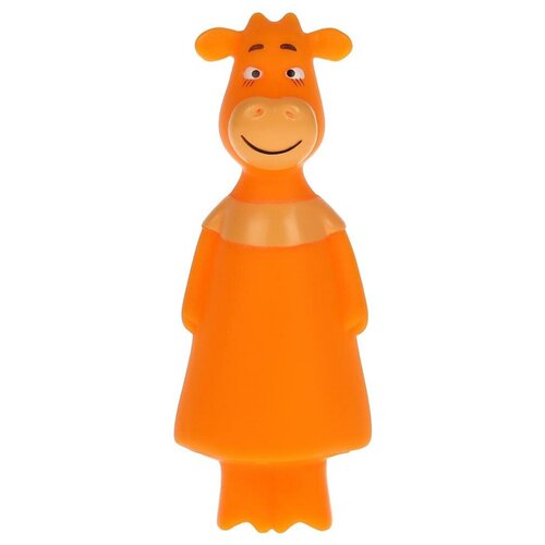 Игрушка для ванны Оранжевая корова Ма, (10см.) LX-OR-COW-02 игрушки для ванны капитошка игрушка для ванной союзмультфильм матроскин 10 см